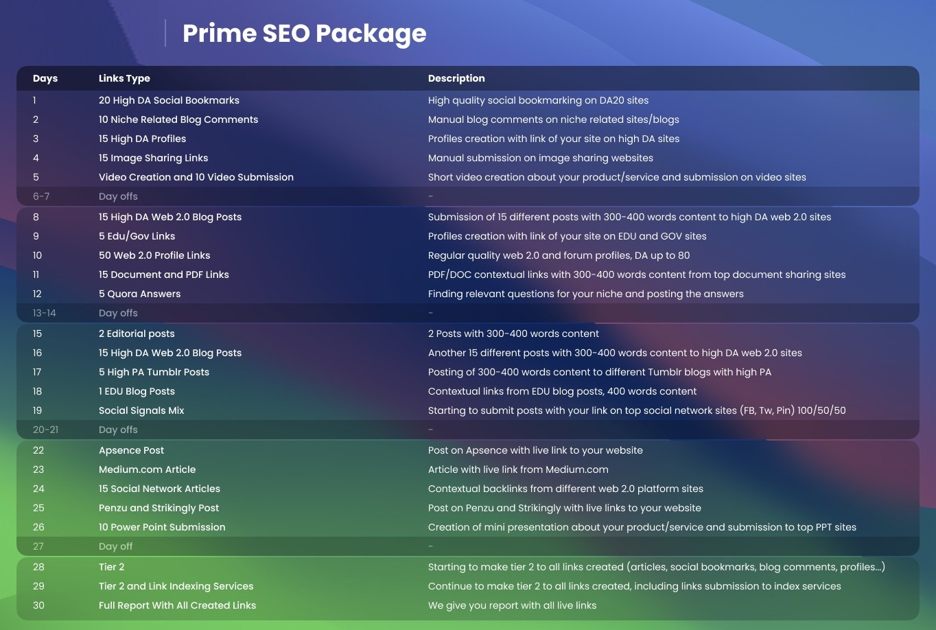 pro seo plan